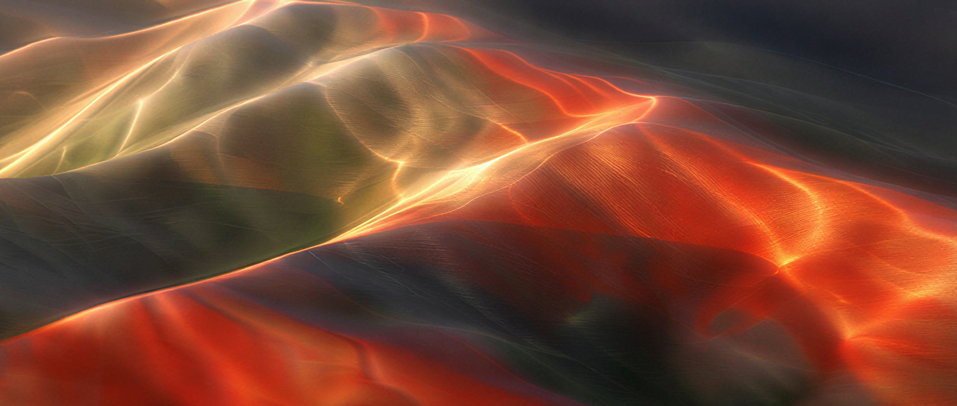 Abstract illuminated textile from the Atelier North creative studio concept